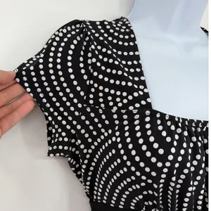 Candy Rain Polka Dot Babydoll Top Sz M Maternity Y2K Coquette Tie Back Retro thumbnail 3