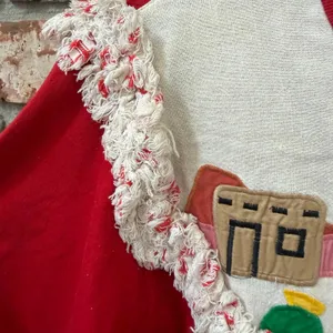 Vintage Southwestern Applique Tee Sz Large Folk Art Fringe Trim Adobe Santa Fe thumbnail 4