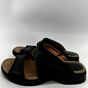 Ariat Slide Sandals Open Toe Slip One Strappy Casual Leather Black 9.5B thumbnail 3