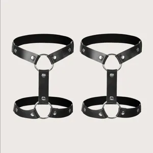 Studded O Ring Thigh Garter Harness New thumbnail 2