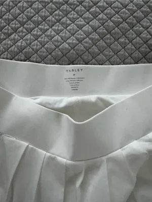 Varley White Pleated Melody Skirt NWOT thumbnail 3