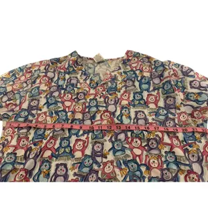 Women's Crest Scrub Top Size Medium Monkey In Skirts short sleeve Nurse Medical thumbnail 3