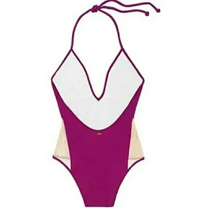 VS Pink One Piece Swimsuit Beach 1 S M L Plunge v6x thumbnail 2