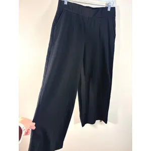 Torrid Super Soft‎ Fleece Wide Leg Pants Black Plus Size 00 (M/L) thumbnail 7
