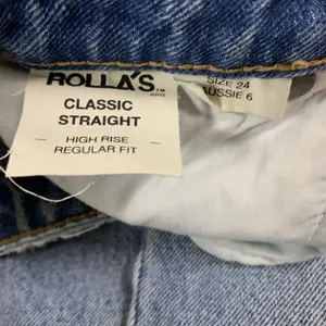 Rollas Classic Straight Jeans Light Wash High‎ Rise Regular Fit 24 Vintage thumbnail 7