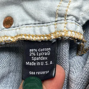 J. Crew Y2K Jeans Women's 27 Blue Denim Matchstick Stretch Mid/low Rise Straight thumbnail 5