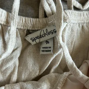 Speechless cream mini dress thumbnail 3