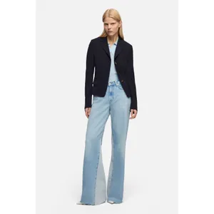 7 For All Mankind Paneled Lotta Wide Leg Jeans Seabreeze Blue Size 28 NWT thumbnail 2