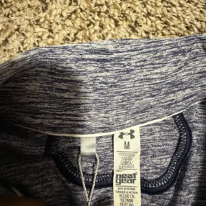 Under Armour Ole Miss Rebels Sleeveless Polo Shirt Navy Space Dye HeatGear M thumbnail 4