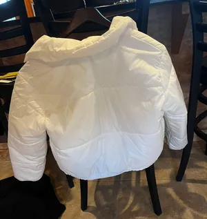 Wild Fable White Cropped Puffer Coat thumbnail 2