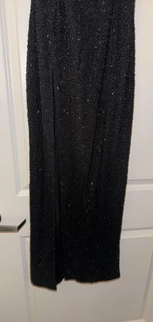 Oh Polly Dress Black Embellished thumbnail 3