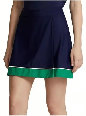 RLX Ralph Lauren Skort Womens XS Blue Green Colorblock Golf Athletic Pockets thumbnail 1