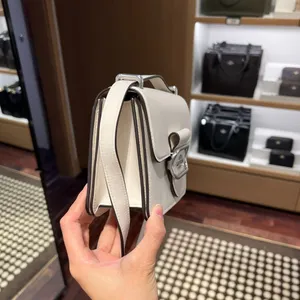 Coach Morgan Square Crossbody Chalk White Crossgrain Leather CL416 NWT $398 thumbnail 2