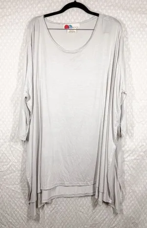 Free People Beach Off White Oversized Tunic Top‎ thumbnail 1
