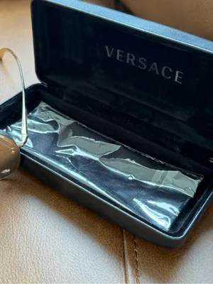 Versace VE2231 Black and Gold Medusa Rimless Aviator Sunglasses with Case thumbnail 7