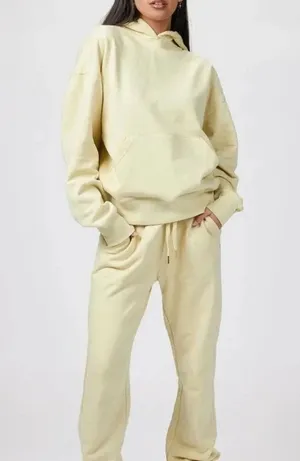 NEW WeWoreWhat Women's Size Small Light Yellow Oversized Hoodie Jacket thumbnail 1
