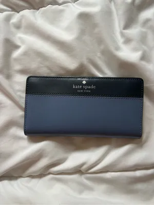 kate spade Navy and Blue Colorblock Tote with Matching Wallet thumbnail 7