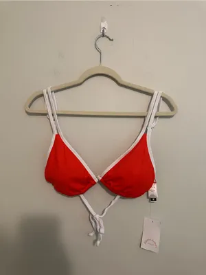 Dippin' Daisy's Red Cyrus Double Strap High Cut Bikini Set thumbnail 8