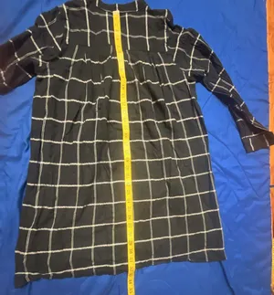 Madewell Women's Black and White Windowpane Print Collarless Button-Front Shirtd thumbnail 8