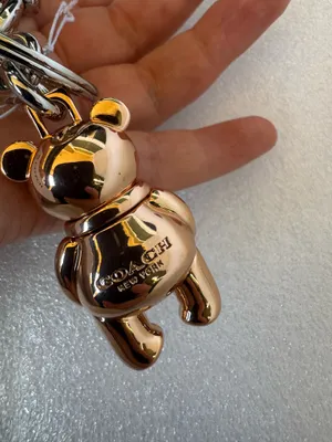 COACH New York 3D Bear Bag Charm Rose Gold 87166 thumbnail 6