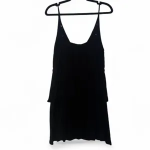 NEW MINKPINK Babydoll Flowy Boho Ruffle Tier Black Mini Dress — SMALL thumbnail 5