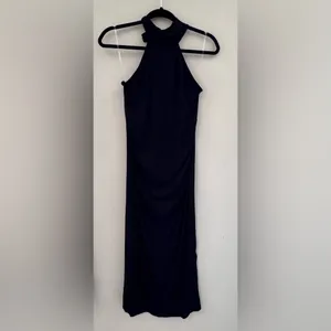 See You Monday Size M Black Halter Bodycon dress thumbnail 3