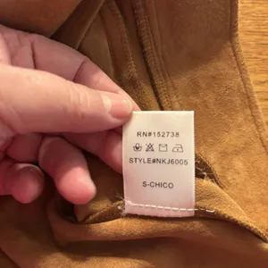 Newbury‎ Kustom Jacket Women's Size S Brown Faux Suede, short, slant zipper thumbnail 5