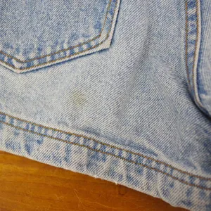 Vintage lei USA Made High Waisted 100% Cotton Denim Shorts 5 Jr. thumbnail 6