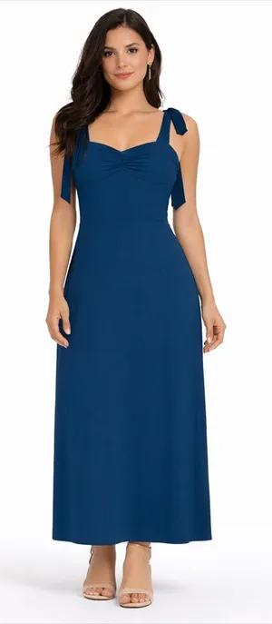 Alexia Admor‎ - Tie-Shoulder Sweetheart Maxi Dress thumbnail 1