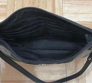 COACH 1941 Black Leather Wristlet Mini Bag thumbnail 8