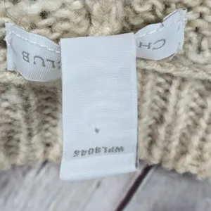 Charter Club Wool Blend Beige Brown Crochet‎ Knit Cardigan Sweater L 3/4 Sleeve thumbnail 4