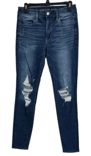 American Eagle 360NE(X)T Level Stretch Hi-Rise Jegging Jeans Distressed size 6 thumbnail 1
