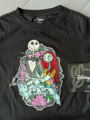 Disney New Juniors' Nightmare Before Christmas Halloween Graphic T-Shirt thumbnail 2