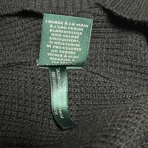 M Lauren Ralph Lauren 100% Cotton Black Ribbed Cowl Neck Sweater Comfy Casual thumbnail 8