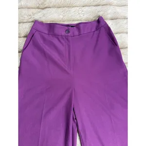 Nobody's Child Purple Womens Trousers Pants Sz 4 Wide Leg High Rise thumbnail 2