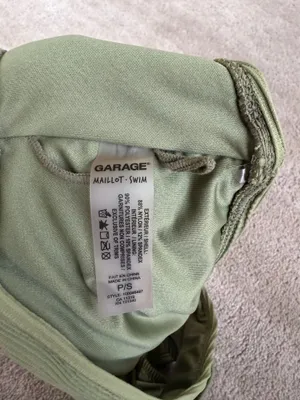 Garage Green One Shoulder Bikini Top Size Small thumbnail 4