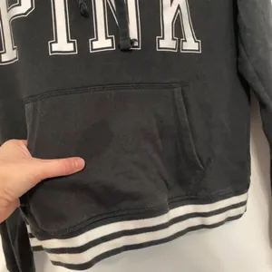 VS PINK VICTORIA'S SECRET Perfect Pullover Black White Logo Hoodie Sweatshirt M thumbnail 7
