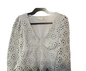 Altar'd State Long Sleeve Blue Blouse thumbnail 1