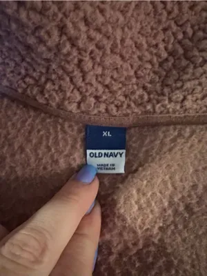 Old Navy Women’s XL Pink Dusty Rose Sherpa Teddy Fleece Full Zip Jacket thumbnail 6