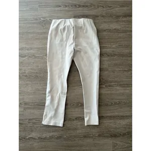 Chico’s Ankle Pants Womens 0.5 US 6 Cream Ivory Pull On Ponte Slim Stretch thumbnail 7