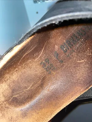Birkenstock Arizona Black Two-Strap Women's Sandals Slides Size 39 / 8-8.5 thumbnail 6
