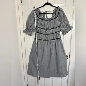 Cider Square Neck Ruched Puff Sleeve Midi Dress Size‎ Large thumbnail 5