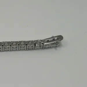 Moissanite Tennis Bracelet Silver 5mm 8 Inch Brand New VVS1 Crazy Shine No Pass thumbnail 6