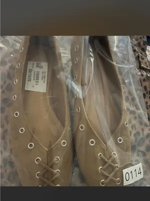 Time and Tru Tan Suede Loafers‎ with Metal Eyelets thumbnail 4