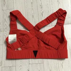 No Ka Oi Sports Bra Red Size Small (01) Open Back Thick Straps Sweetheart‎ Neck thumbnail 2