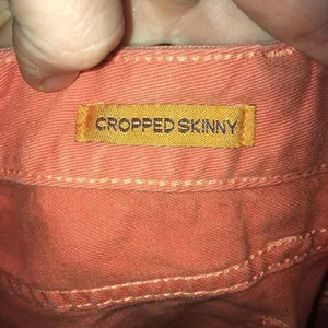 Tory Burch salmon pink size 24 cropped skinny jeans thumbnail 3
