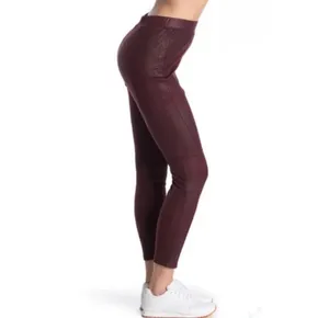 Free People MIDNIGHT VEGAN FAUX SUEDE LEGGINGS thumbnail 4