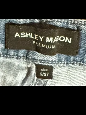 Ashley Mason embroidered flare legged jeans. Size 5/27" thumbnail 6