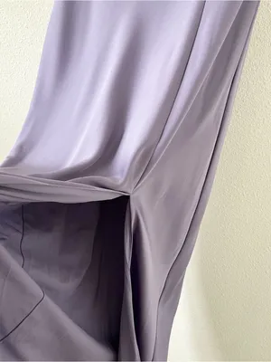 Birdy Grey Mia Dusty Lilac Matte Satin Bridesmaid Formal Dress thumbnail 5