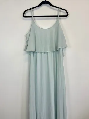 Show Me Your MuMu Light Blue Ruffle Maxi Dress thumbnail 2